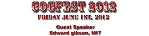 COGFEST 2012 Banner advertising Guest Speaker: Edward Gibson