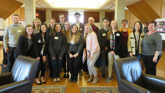 Group photo of undergrad presenters 2018