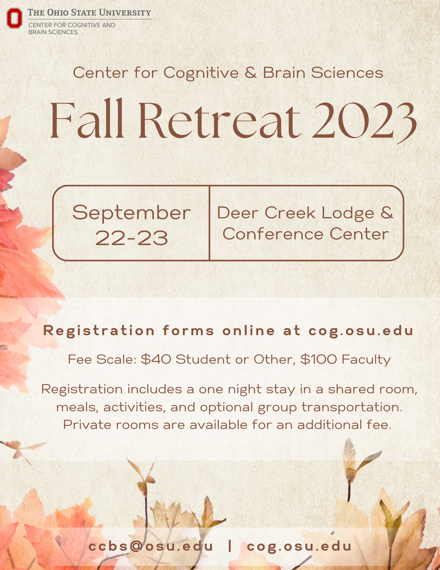 Fall Retreat Flyer 2023
