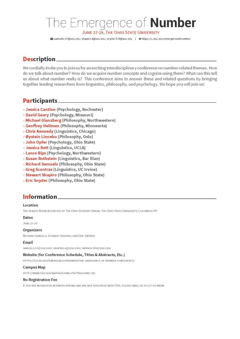 Flyer for the 2018 TEN Conference.  