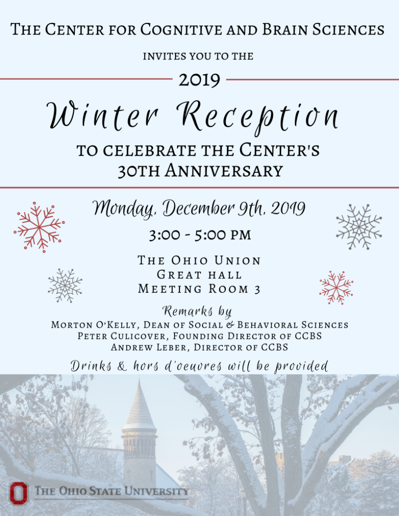 The Center for Cognitive and Brain Sciences Flyer 