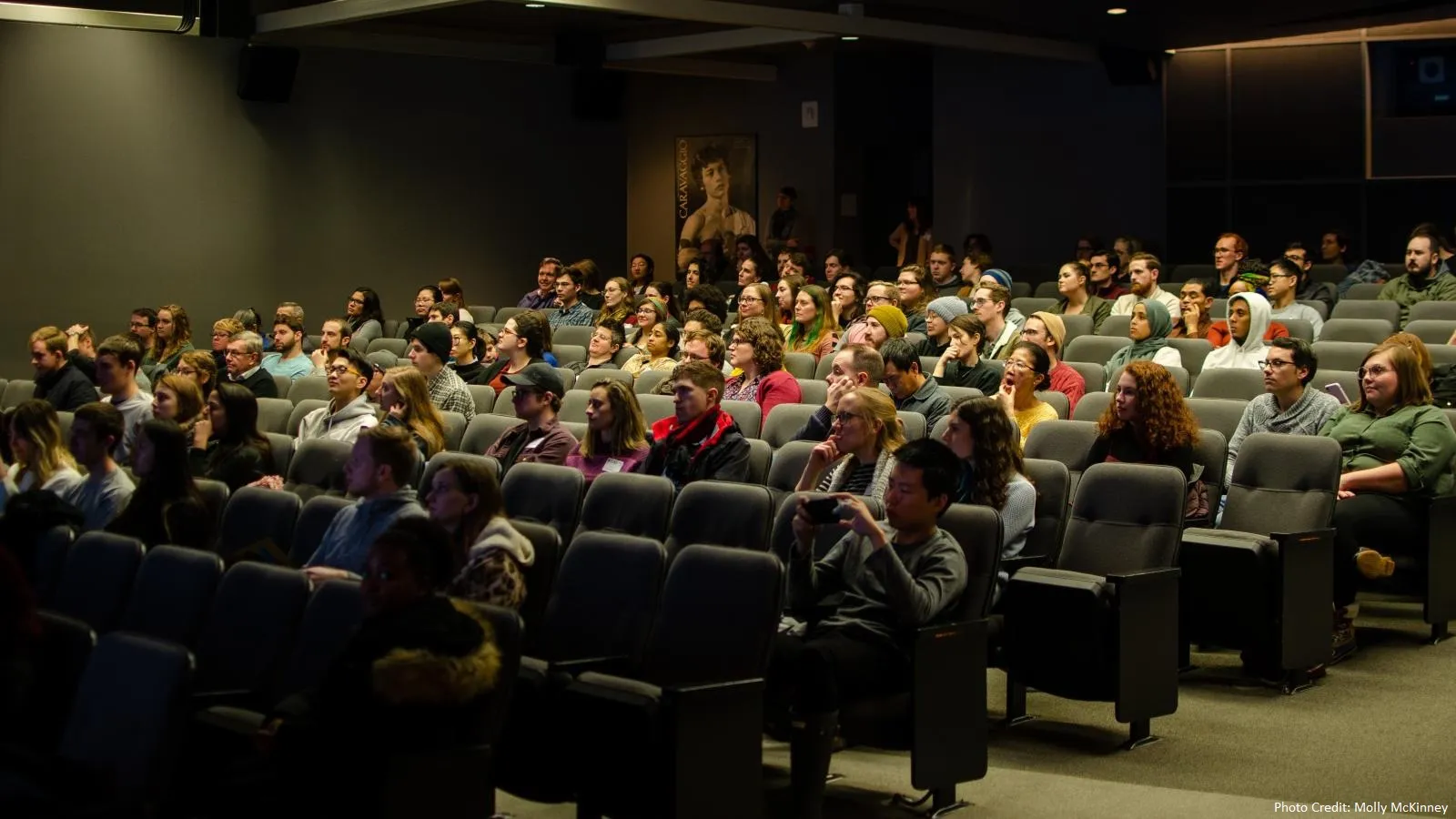 CogFest 2020 Audience members await the start of the film
