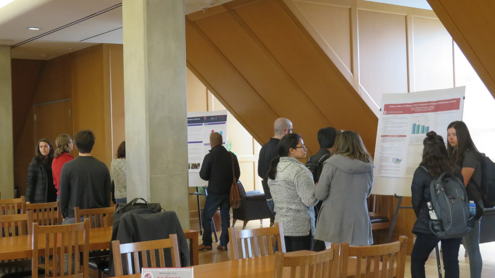 Undergraduate students present their research at CogFest Poster Session