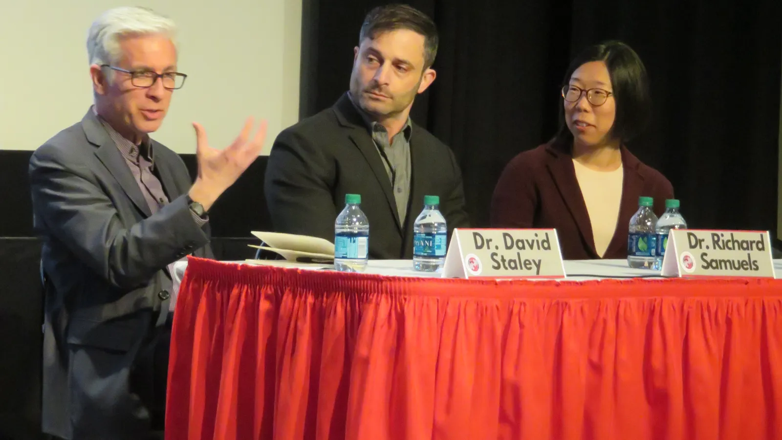 Leading experts answer audience questions following the film screening of "Her" at the Wexner Center for the Arts