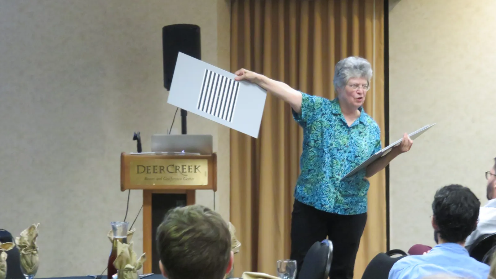 Dr. Angela Brown (Professor, College of Optometry) provides the keynote talk at the CCBS Member Fall Retreat.