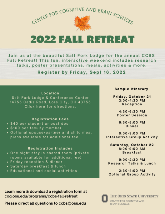 CCBS Fall Retreat Flyer 2022