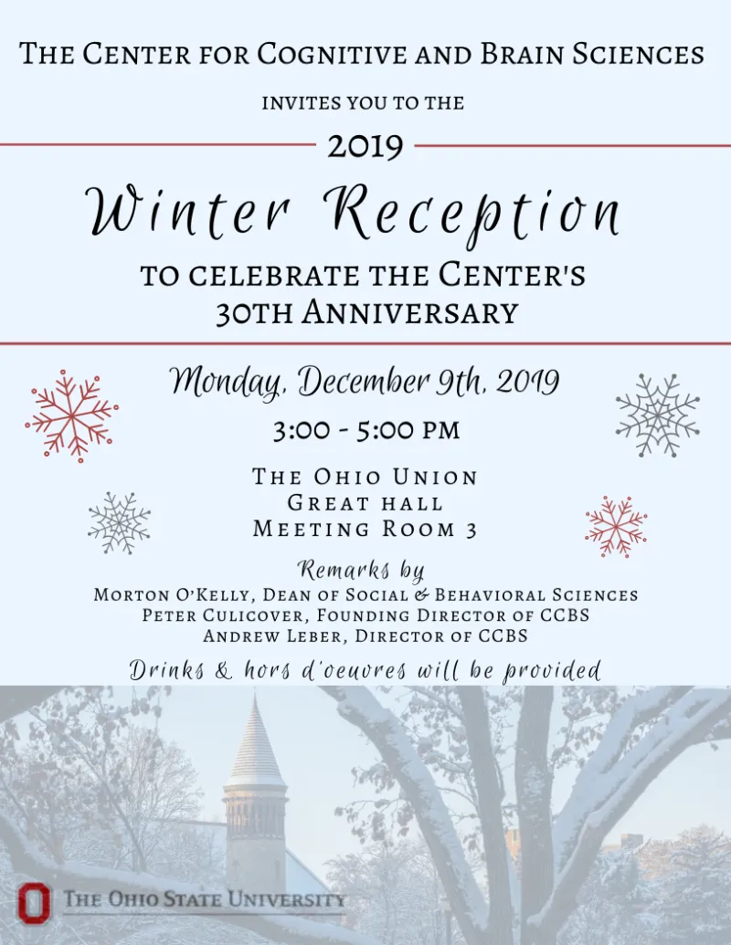 The Center for Cognitive and Brain Sciences Flyer 