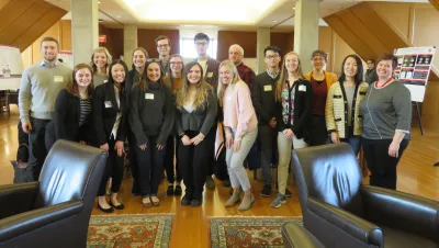 Undergraduate students participating in CogFest 2020 Poster Session