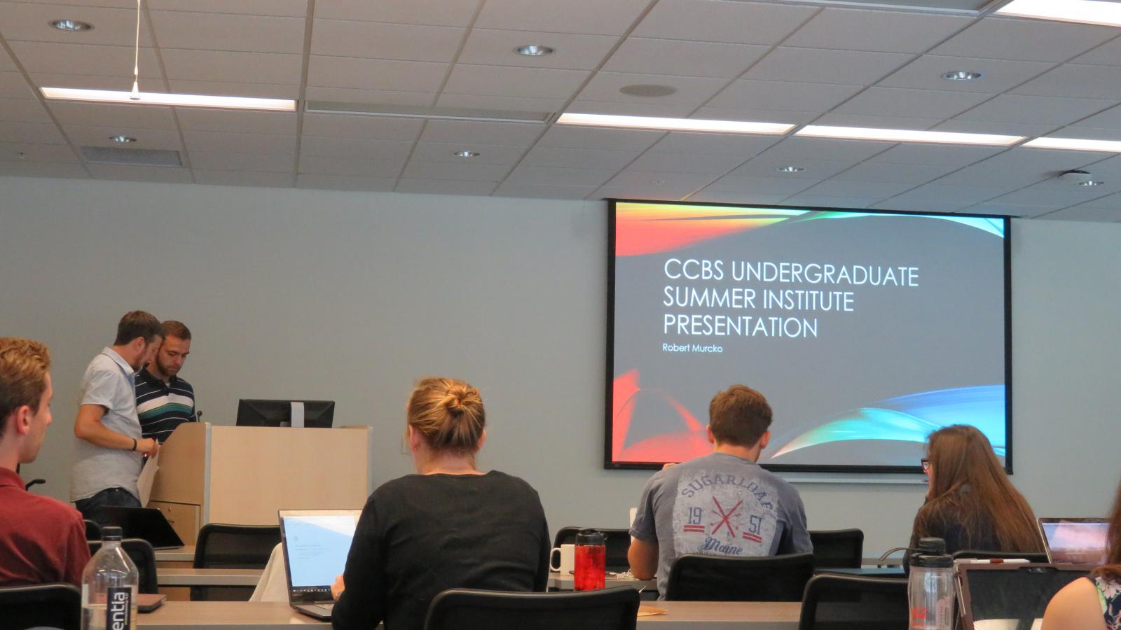 Undergrad Summer Presentation with Dr. Leber